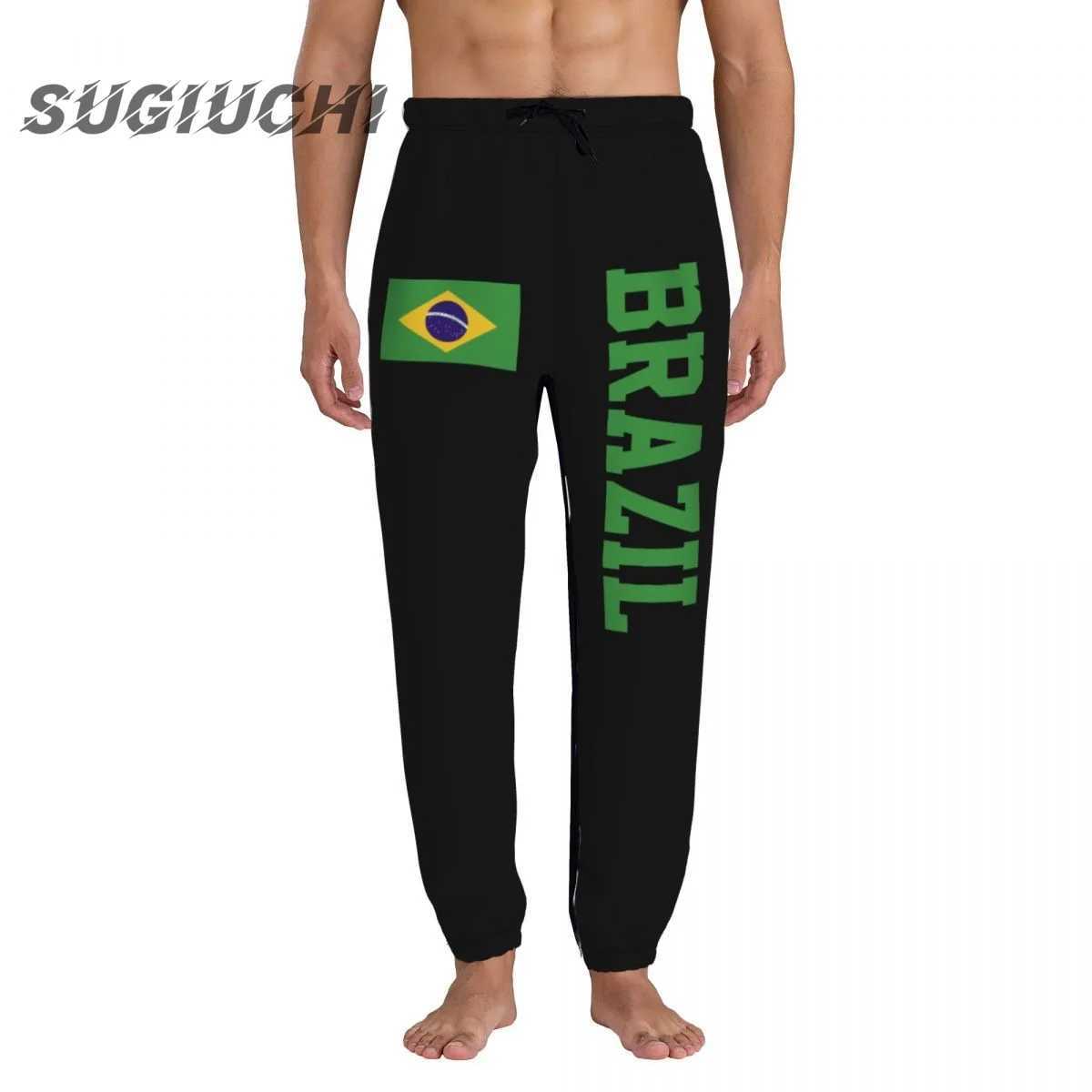 Brazil Country Flag Mens sweatpants mens pants joggers jumpsuit track sweat fitness fleece tactical casual X250319