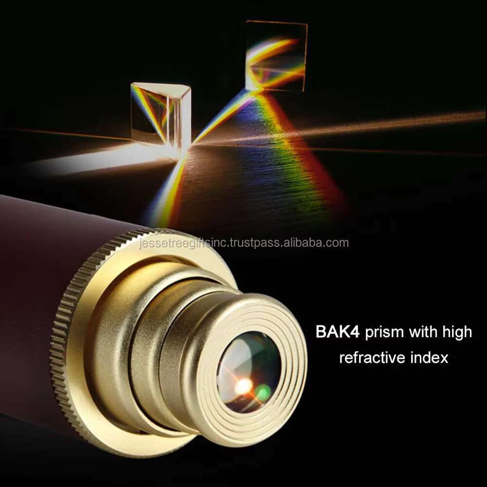 Monocular Handheld Collapsible Brass Telescope - 25x30 Zoomable Portable Pirate Spyglass for Hiking
