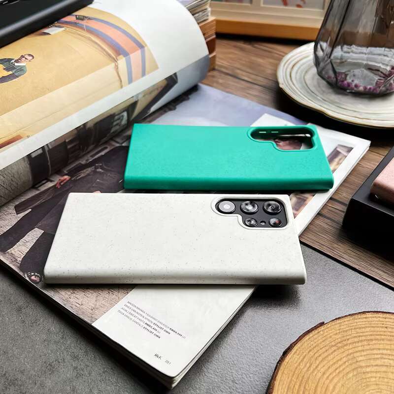 Phone case for Samsung Galaxy S24 ultra S23 Plus 22 21 Black Wheat Straw TPU Shockproof Dirt Resistant Anti slip Soft Protective