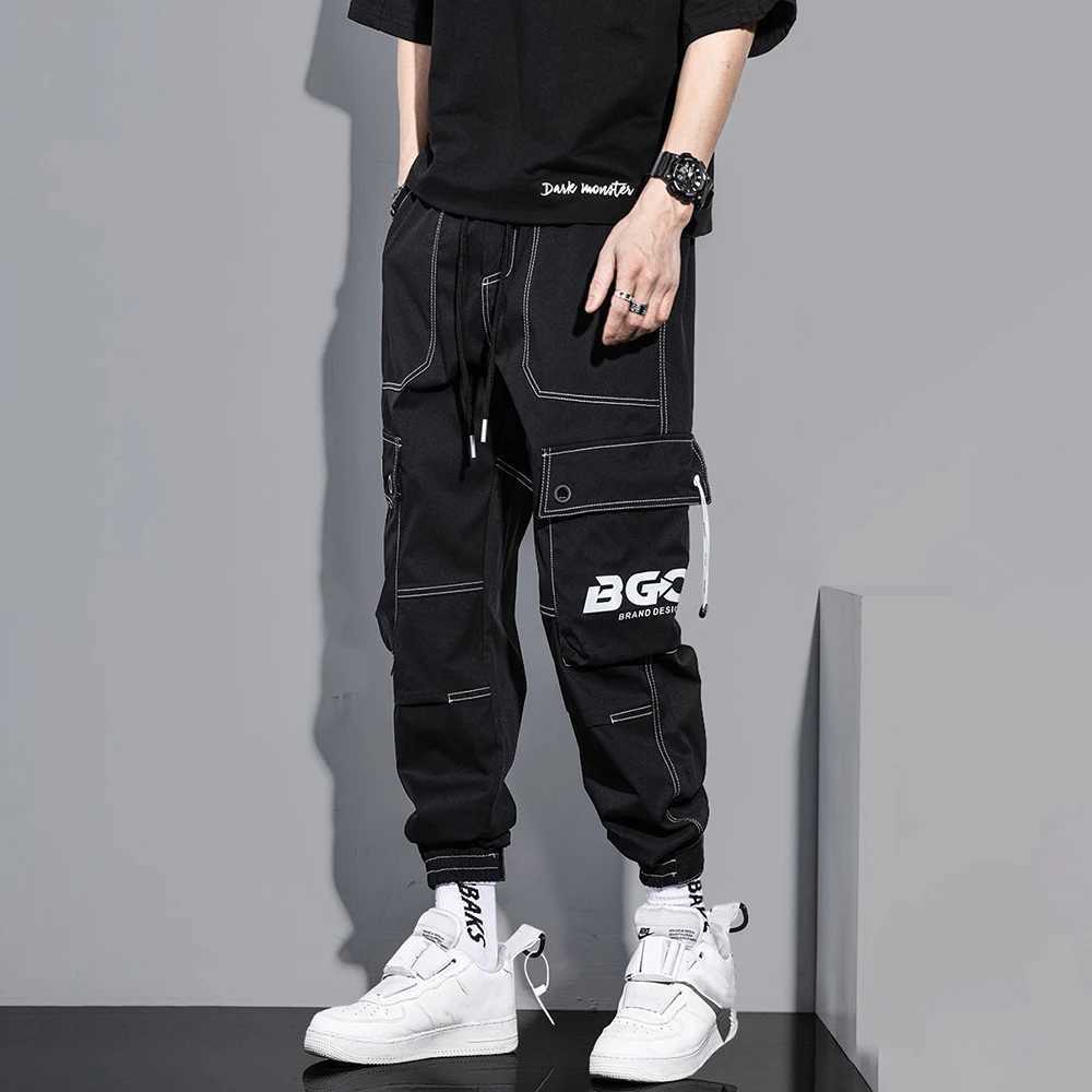 2024 Hip Hop Cargo Pants Men Streetwear Cotton Joggers Fashion Sweatpants Male Casual Harem Trousers Summer Harajuku Pants Mens X250319