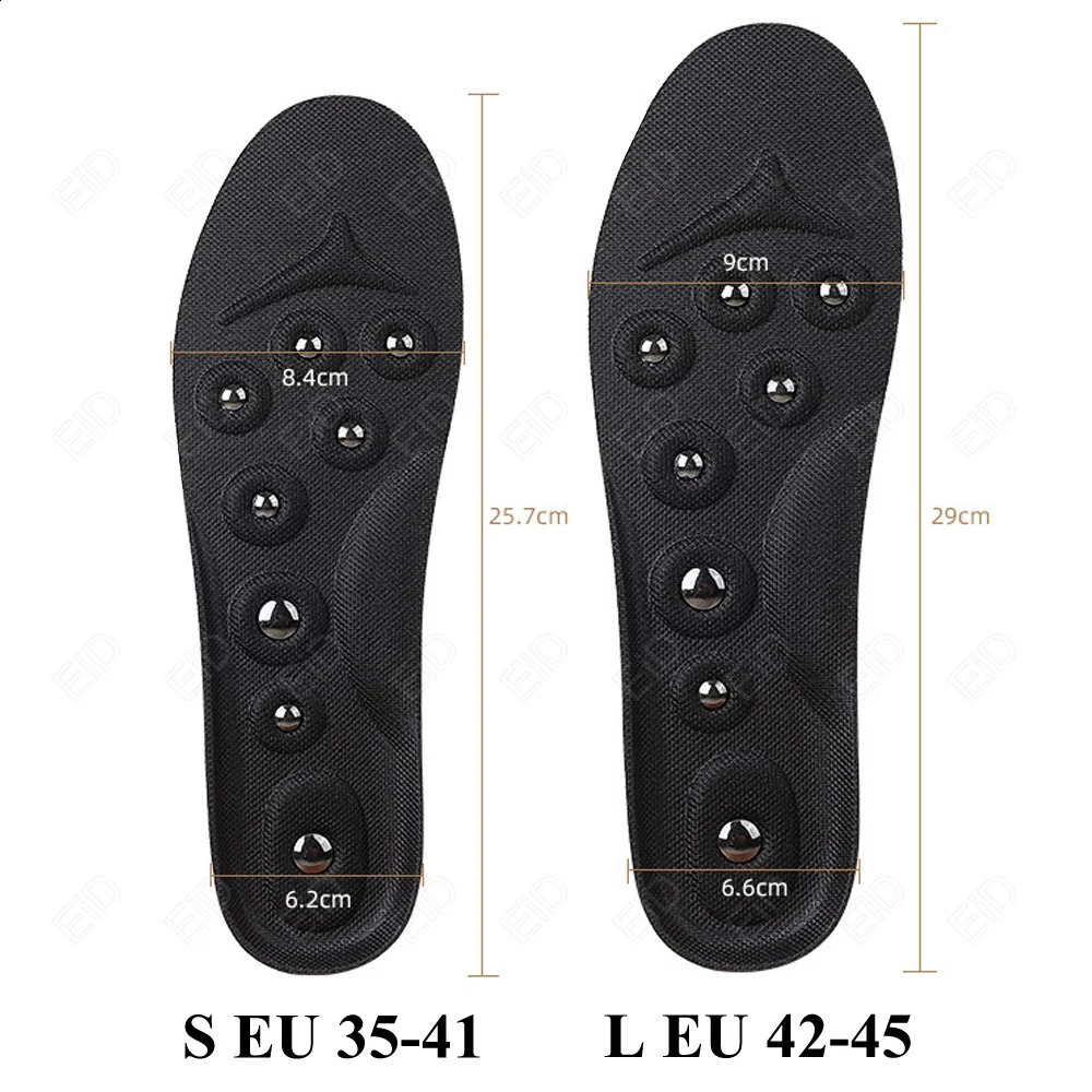 EiD Big Magnets Foot Massage Magnetic Insoles Feet Massage Physiotherapy Therapy Acupressure Slimming Insoles for Weight Loss 250319
