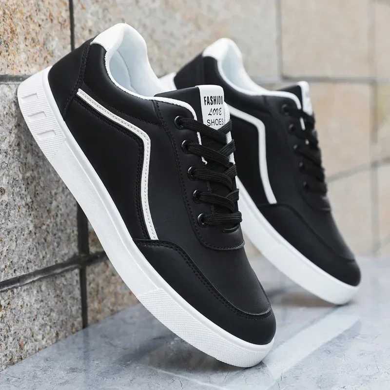 High Quality Mens Leather Casual Sneakers Comfortable Man Classic White Shoes Outdoor Walking Shoe Male Shoes Mens Shoes Z250319