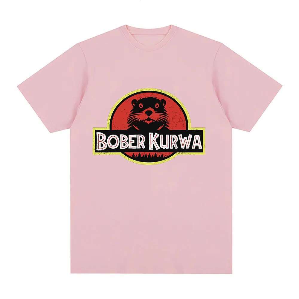Bober Kurwa Bobr Funny Meme Graphic T-Shirt Men's Women Fashion Hip Hop Short Sleeve Loose T-Shirts 100% Cotton Cozy T Shirts