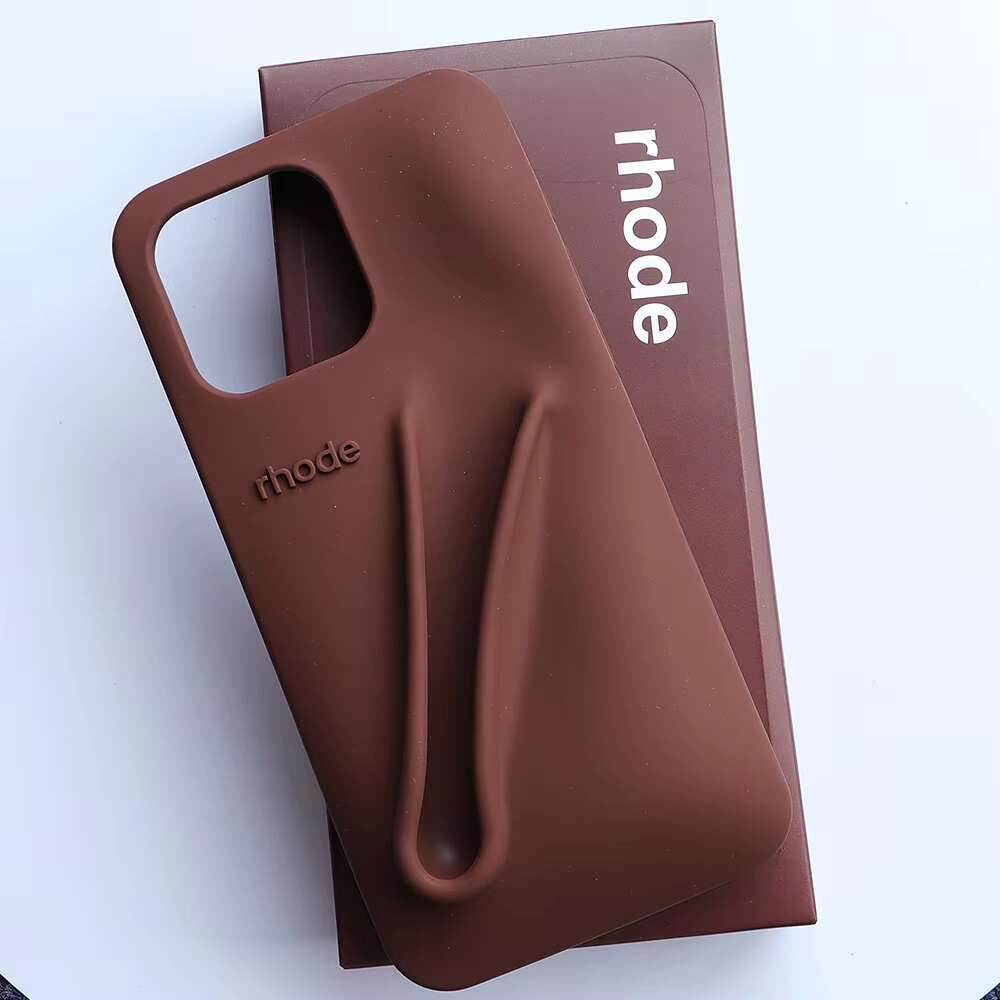 New Fashion Design Gloss Phone Case for iPhone 15 Pro Max 14 13 Rhode 3D Silicone Lip Balm Anti Fall Protect Cover