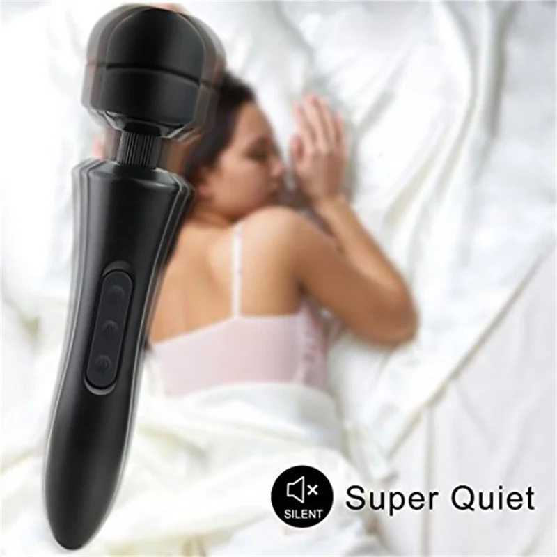 Huge Magic Wand Vibrator For Women Stimulator Clitoris G Spot Massager USB Charging Masturbation Sex Toys For Adults 18 W250319