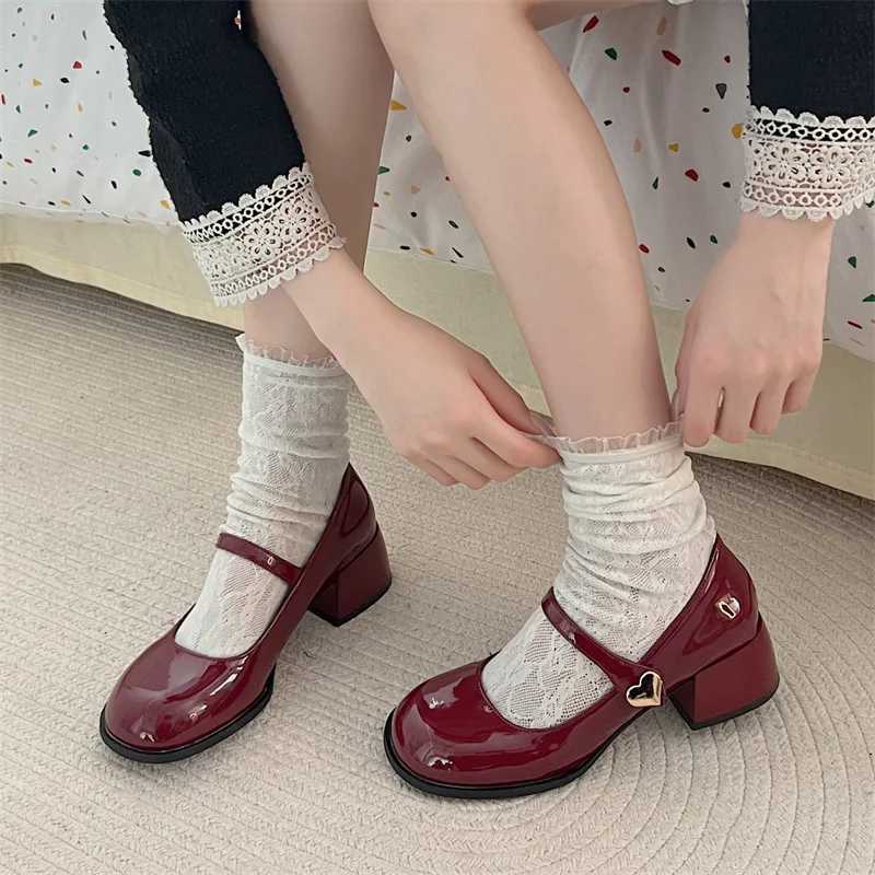 Summer Shoes Womens High Heels Womens Shoes Oxford Shoes 2025 High Heels New Dress Leather High Pump Mary Janes Summer ShoesXJ250319