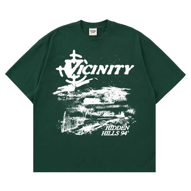 Mens T-shirt Ultra fine cotton Korean fashion retro graphic Y2k top Street clothing Short sleeved T-shirt Harajuku aesthetic clothingT250318