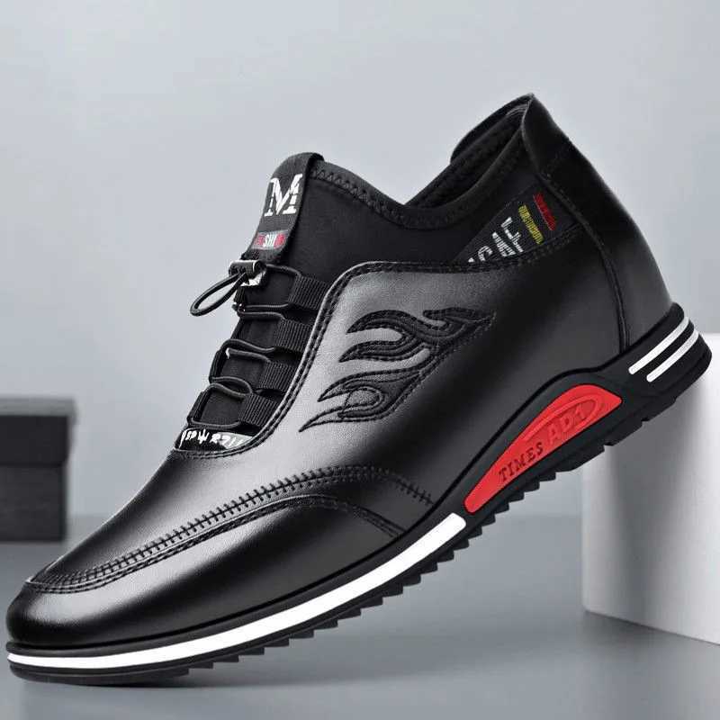 Mens Leather Shoes Breathable Shoes Business Dress Shoes Soft Sole Flat Shoe Comfortable Slip on Casual Shoe Zapatos De Cuero Z250319