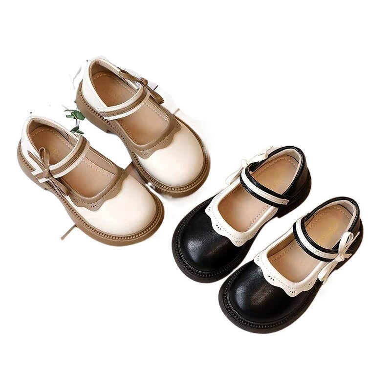 Fashion Girls Canvas Princess Shoes Casual Patent Leather Kids Girl Flat Shoes Summer/Spring Baby Children Loafers for Autumn