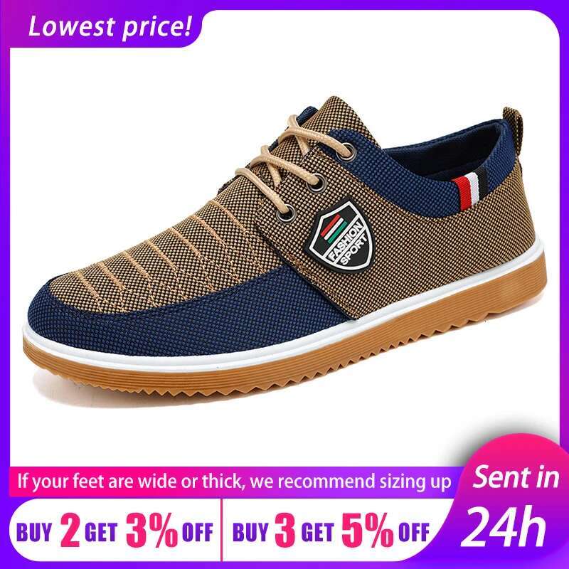 2025 new men's canvas shoes designer fashionable summer breathable men's casual sports tendon sole wear-resistant running shoes