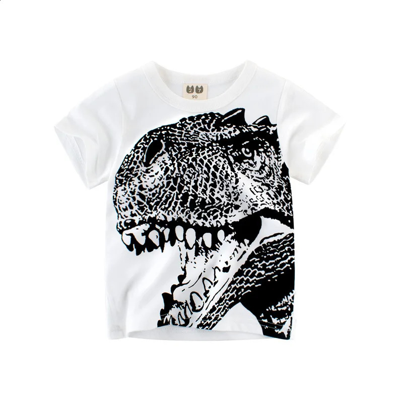 OLEKID 2025 Summer Children Boys Clothing Printed Cartoon Boys T-Shirts 2-8 Years Kids Baby Boy Tops Short Sleeve Toddler Tees 250319