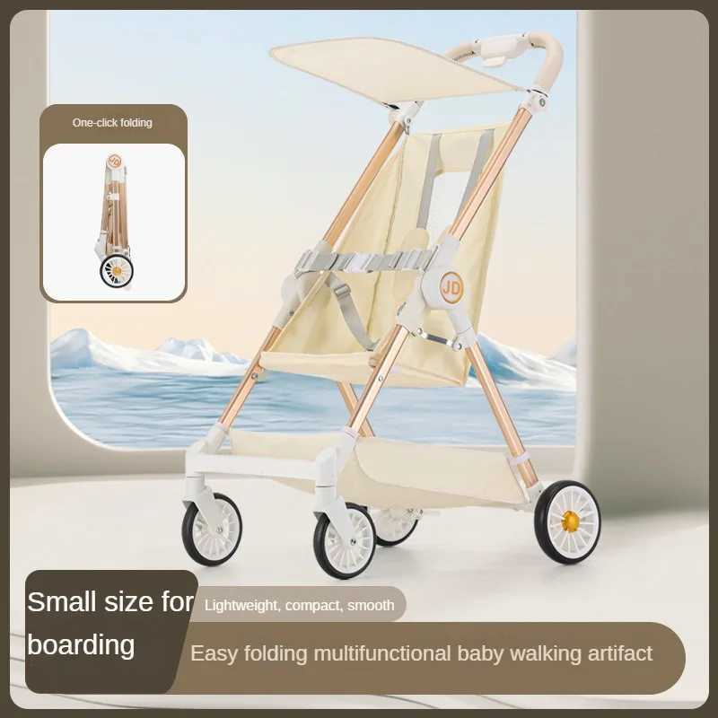 Lightweight and foldable baby stroller large childrens pocket stroller portable travel umbrella stroller for infants compact model Z250319