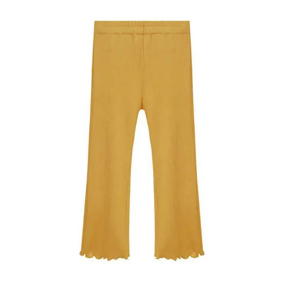 Childrens Summer Flared Trouser Lightweight Childrens Ribbon Perfect Hat Princess Style Girls Casual Pants 1-10 YearsT250318