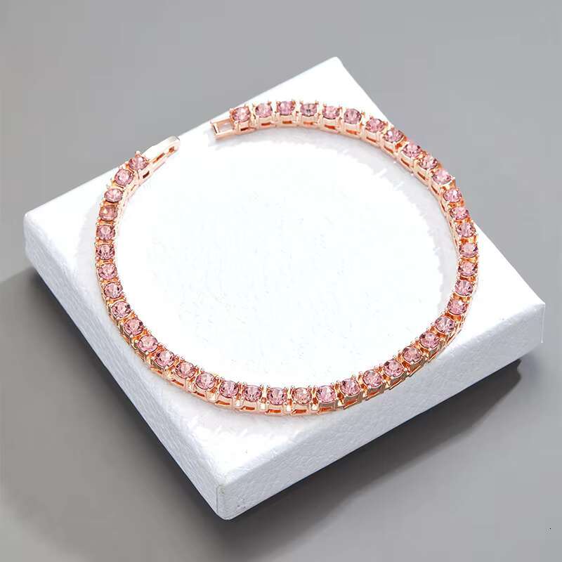 New Hiphop Street Full Tennis Men's and Women's Personalized Clavicle Chain Necklace Fashion Accessories