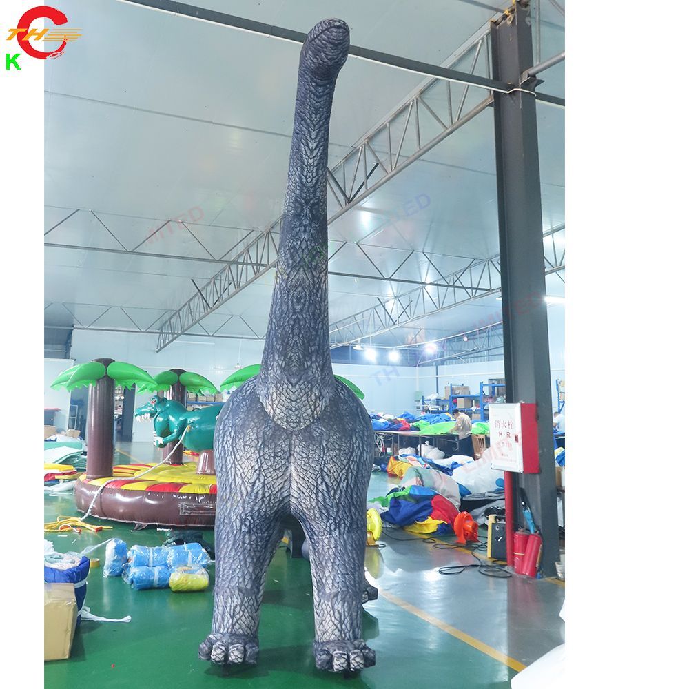 12m height (40ft) with blower Outdoor Giant Dinosaur Inflatable Long Neck Dinosaur Model for Halloween Party free ship to door