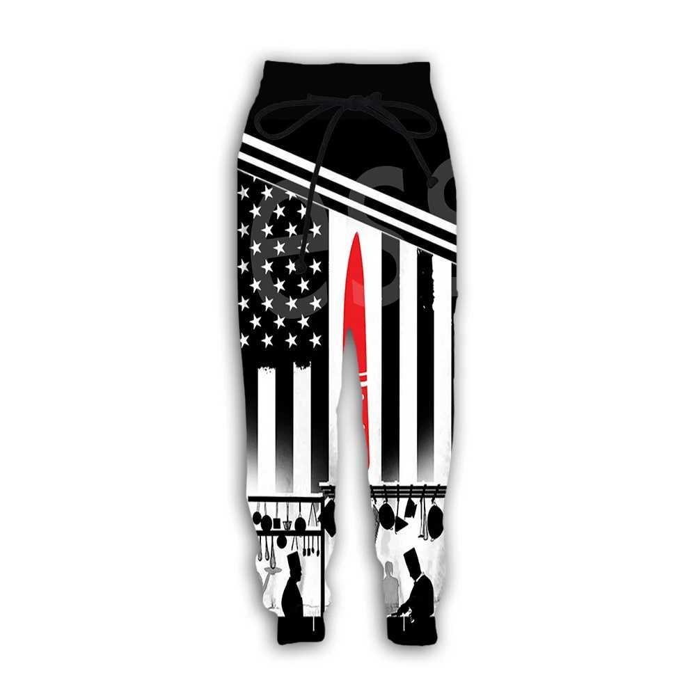 Cosplay Worker Culinary Arts Cooking Master Chef Tattoo Retro 3DPrint Men/Women Streetwear Funny Sweatpants Jogger Trousers A2 X250319