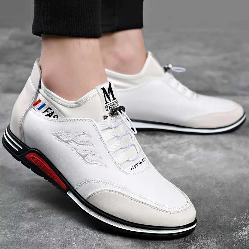 Mens Leather Shoes Breathable Shoes Business Dress Shoes Soft Sole Flat Shoe Comfortable Slip on Casual Shoe Zapatos De Cuero Z250319