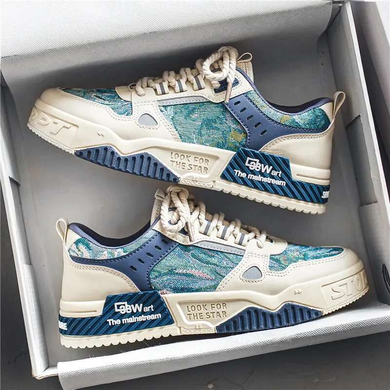 2025 New Men's Full Match Men's Shoes Comfortable Platform Men's Casual Sports Shoes Designer Fashion New Men's Flat Shoes