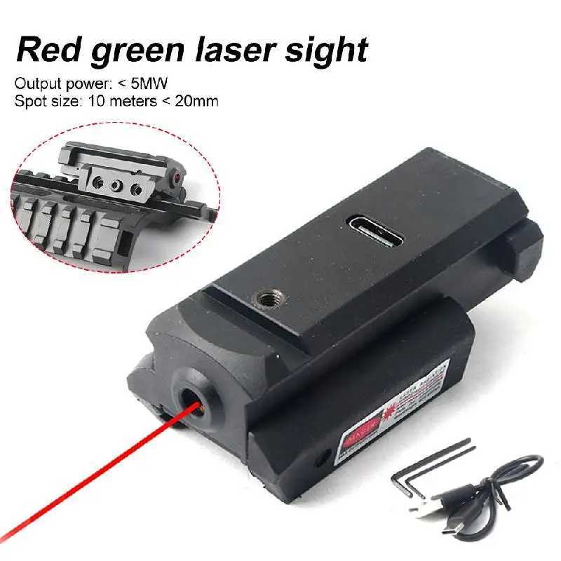 1Pc infrared laser vision mini dot USB charging used for 20mm Picatinny rail with Ambiextros red dot laser vision testing tool X250319