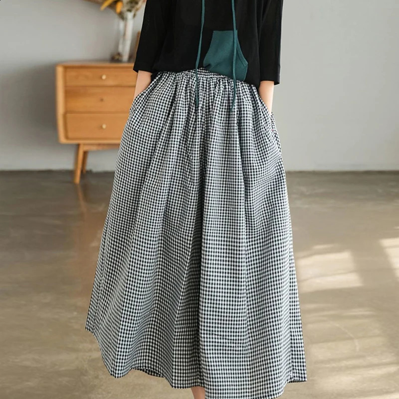 Spring Elegant Plain Pants Thin Cotton Linen Wide Legs Trouser Womens Dress High Waist Sports Pocket Jogging 250318