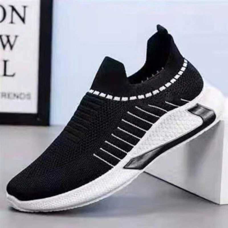 Socks Mouth Mens Shoes Lightweight Mens Sneakers Trendy Male Slip-on Casual Jogging Shoes Male Loafers Soft Sapatos Masculinos Z250319