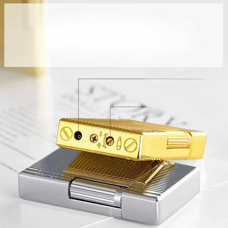 2024 New Metal Langsheng Open Fire Inflatable Lighter Creative Butane Gas Inflatable Lighter Smoking Accessories Gift ToolC250319