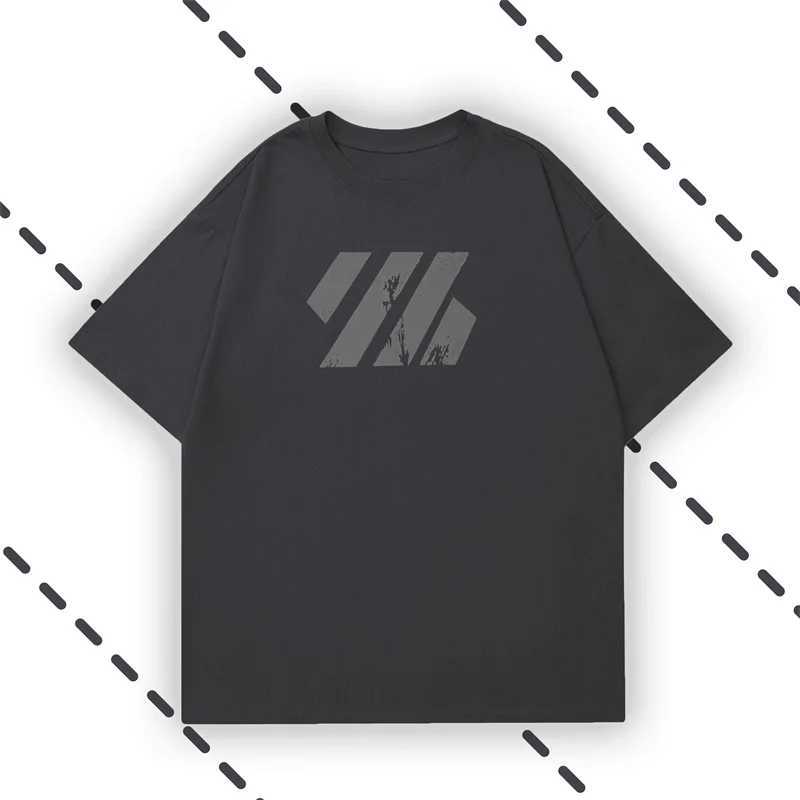 New sports short sleeved T-shirt mens running loose summer round neck quick drying breathable fitness top mesh training T-shirtT250318
