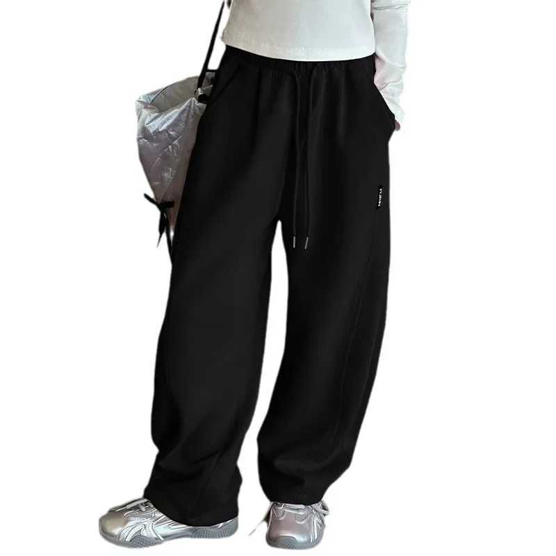 Childrens casual pants with loose fit straight leg bell shaped bottom new spring summer autumn style suitable for medium to large childrens intersecti