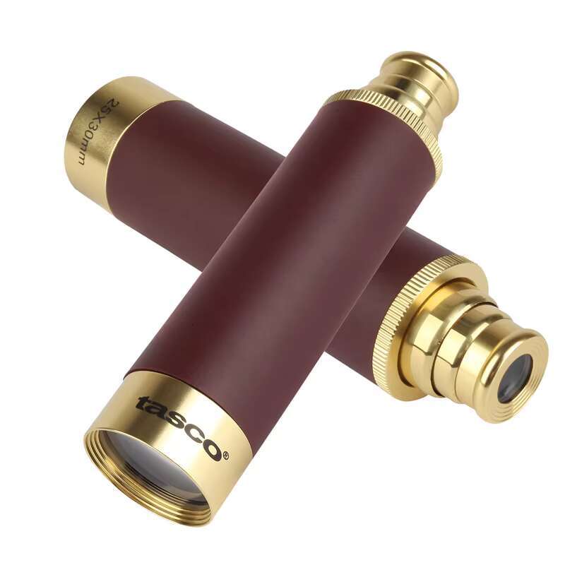 Collapsible Captain's Brass Spyglass, 25x30 Optical Zoom Portable Monocular Telescope for Bird Watching Hunting Hiking