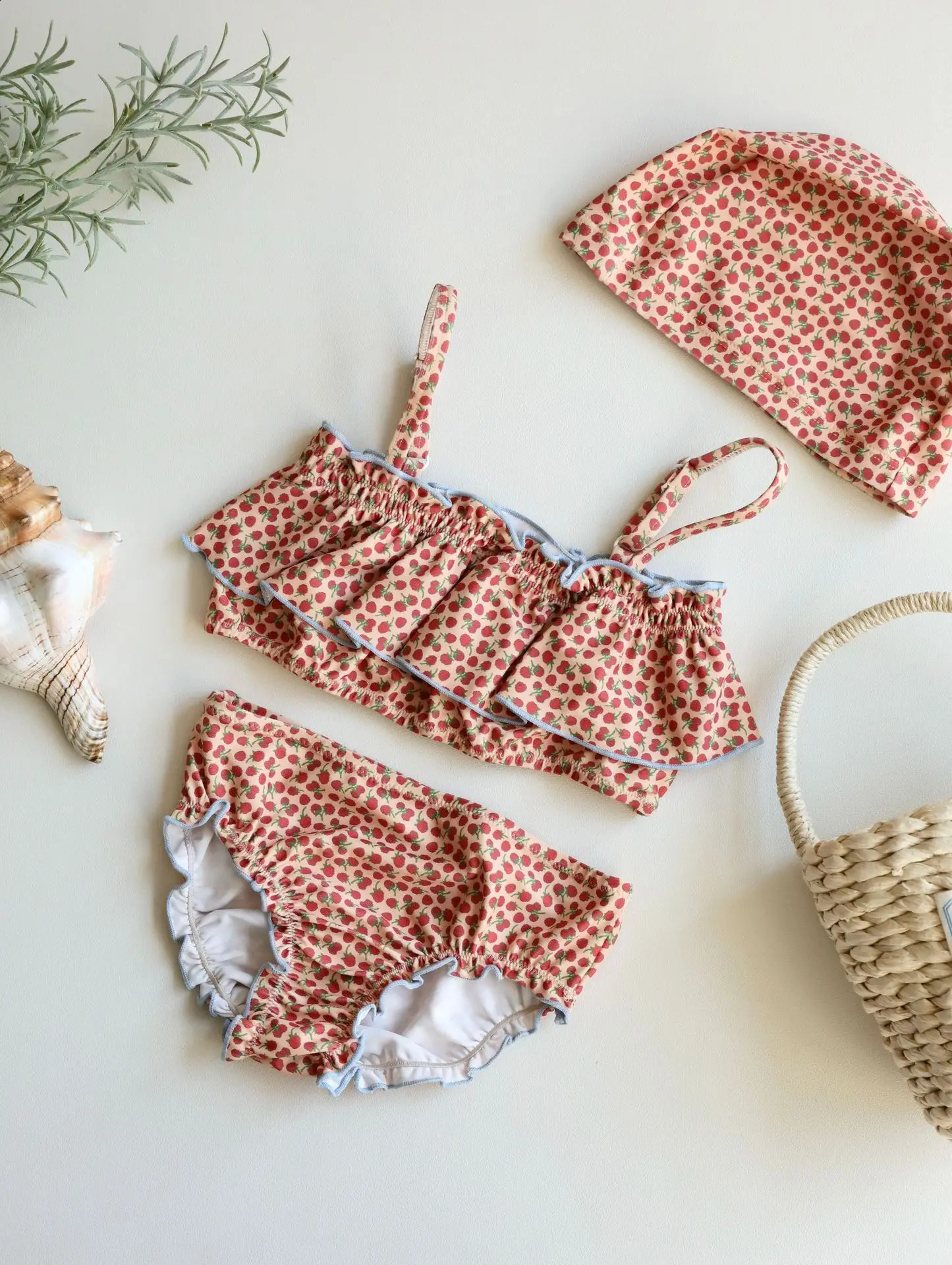 Toddler Kids Girls Lace One-piece Swimsuit Summer Baby Girls Princess Cute Swimsuit Swimwear 250319