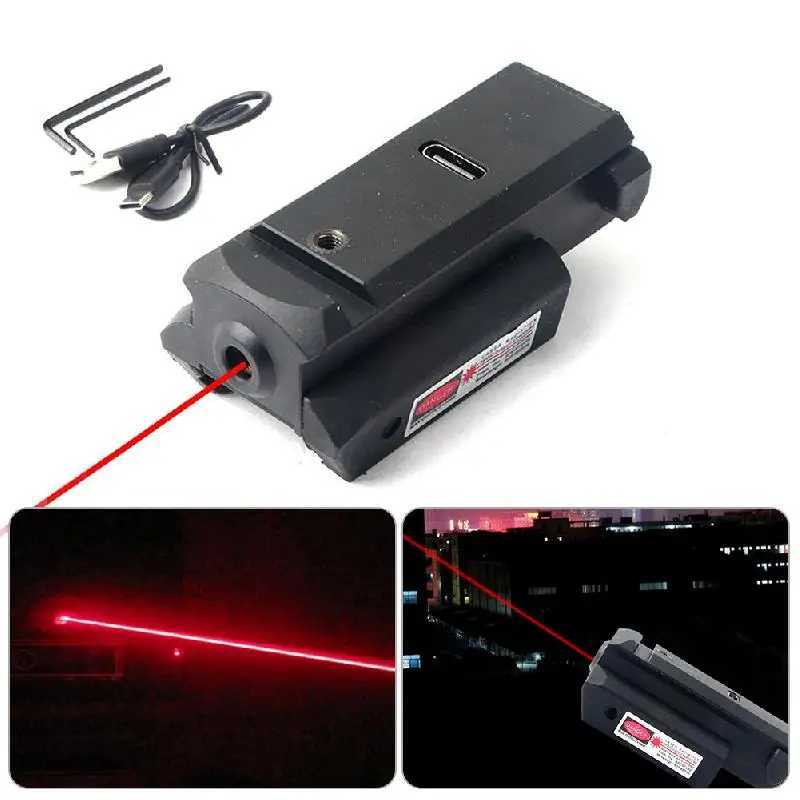 1Pc infrared laser vision mini dot USB charging used for 20mm Picatinny rail with Ambiextros red dot laser vision testing tool X250319