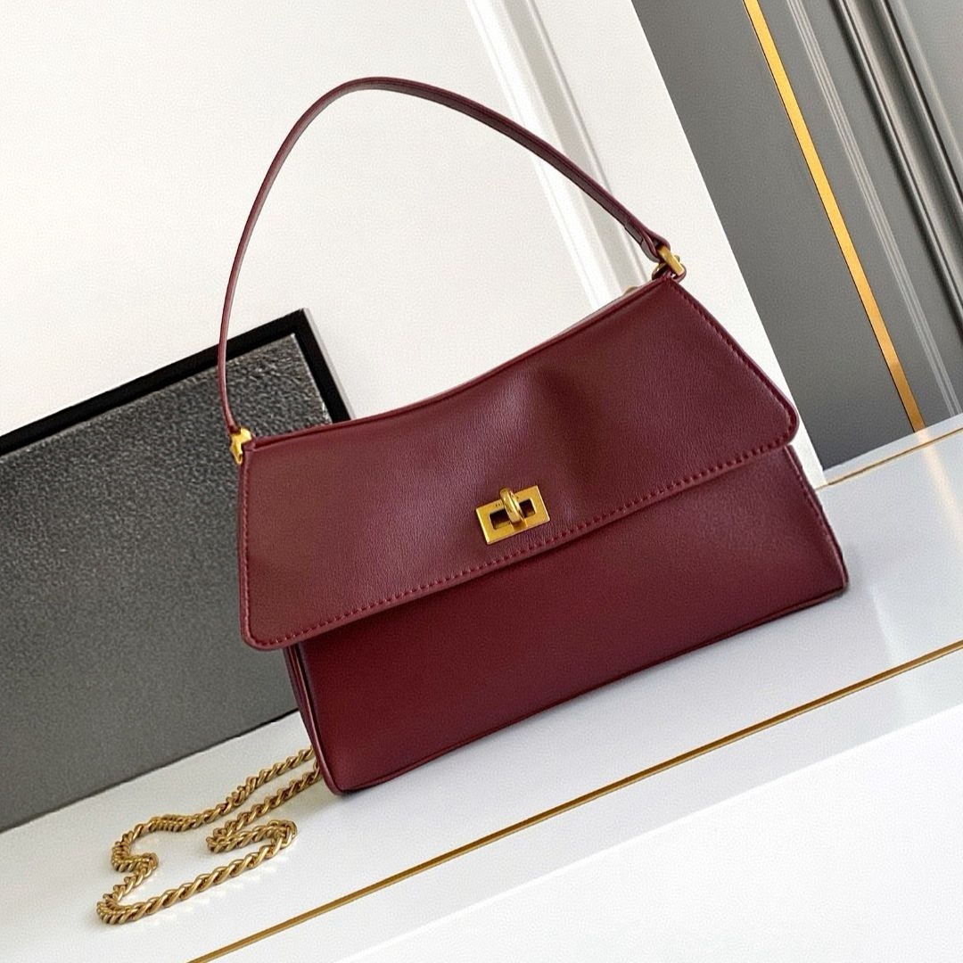 Real Leather Woman's Shoulder Bag with Removable Chain Strap Small Totes Designer Purses And Handbags Lovely Crossbody Bag 2025 New Girl Underarm Sling Bags 3128