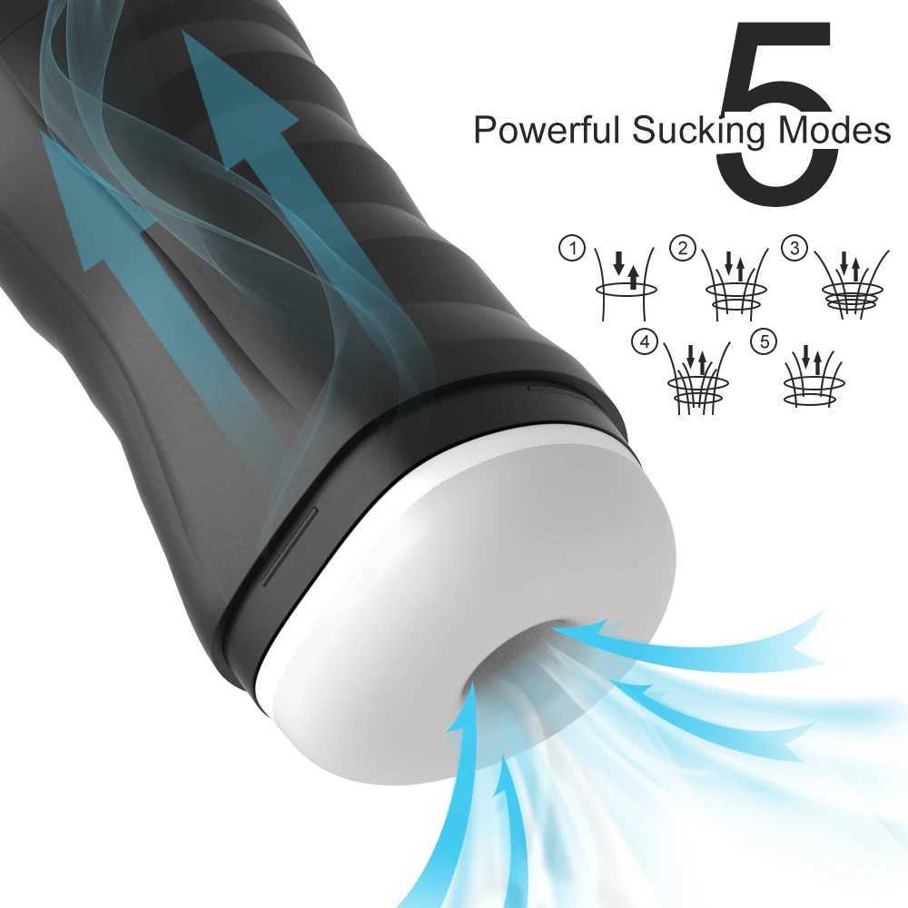 Automatic suction male masturbation cup sex toy adult products male oral sex vibration masturbation deviceXJ250319