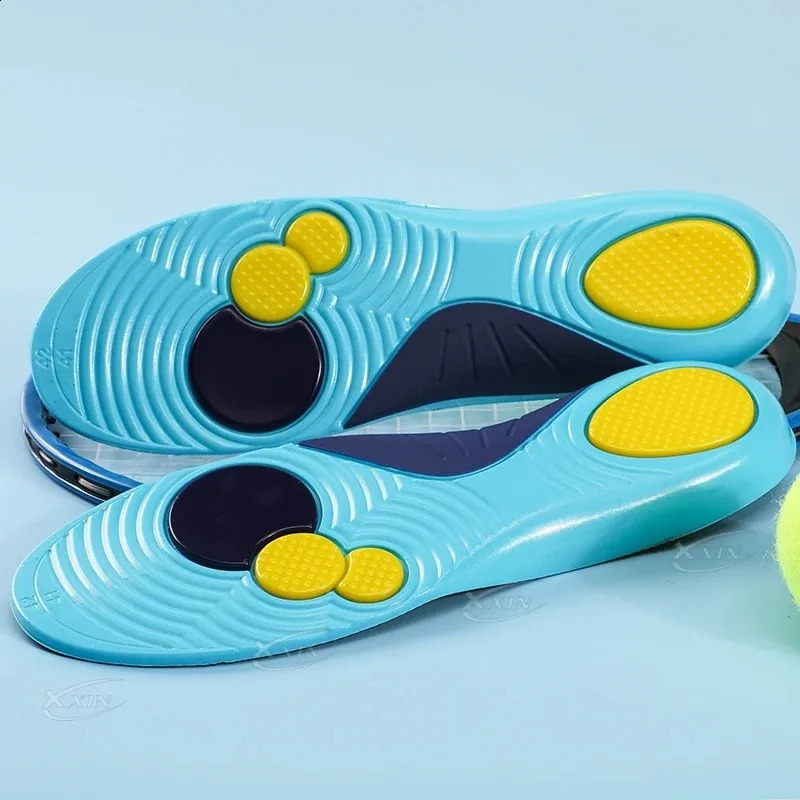 2Pairs Latex Sport Insoles for Women Men Soft Foot Support Shoe Pads Breathable Orthopedic Sport Insole Feet Care Insert Cushion 250319