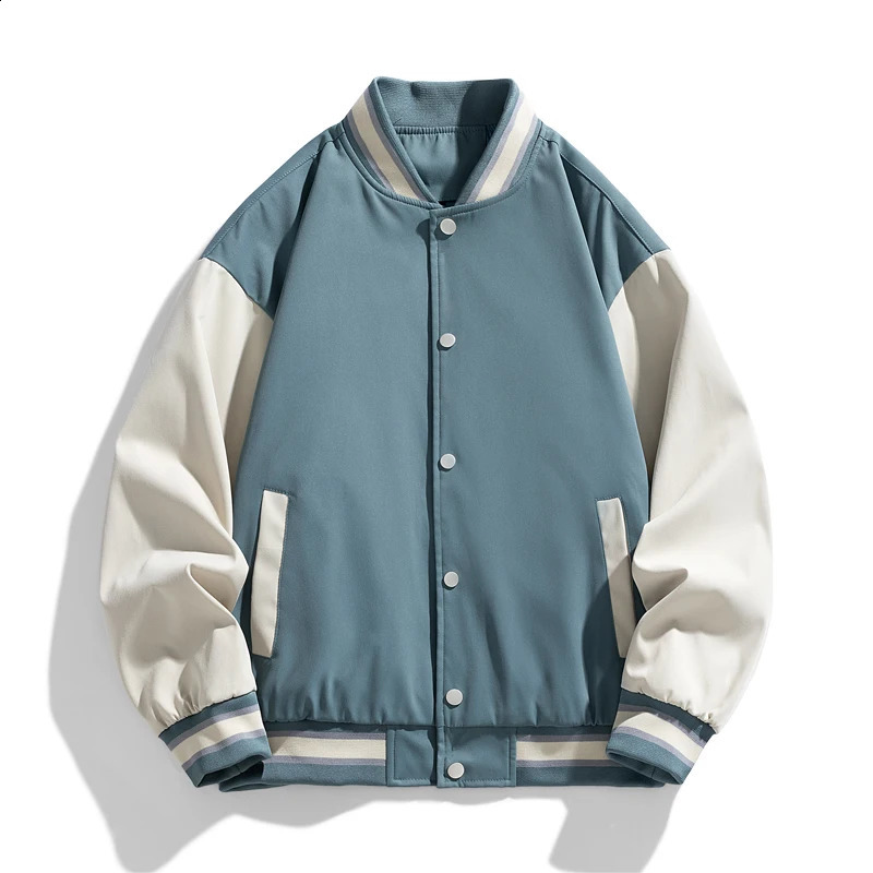 Mens sports jacket Plus size 10XL spring and autumn slim fit casual baseball collar loose sleeping day 250317