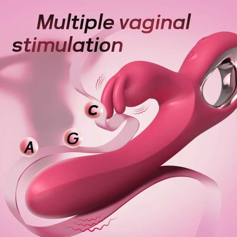 Clitoris Vibrator for Women Rabbit Dildo Female Vagina Masturbator 10 Speeds Dual Motors Massager Sex Toys for Adult Supplies 18 W250319