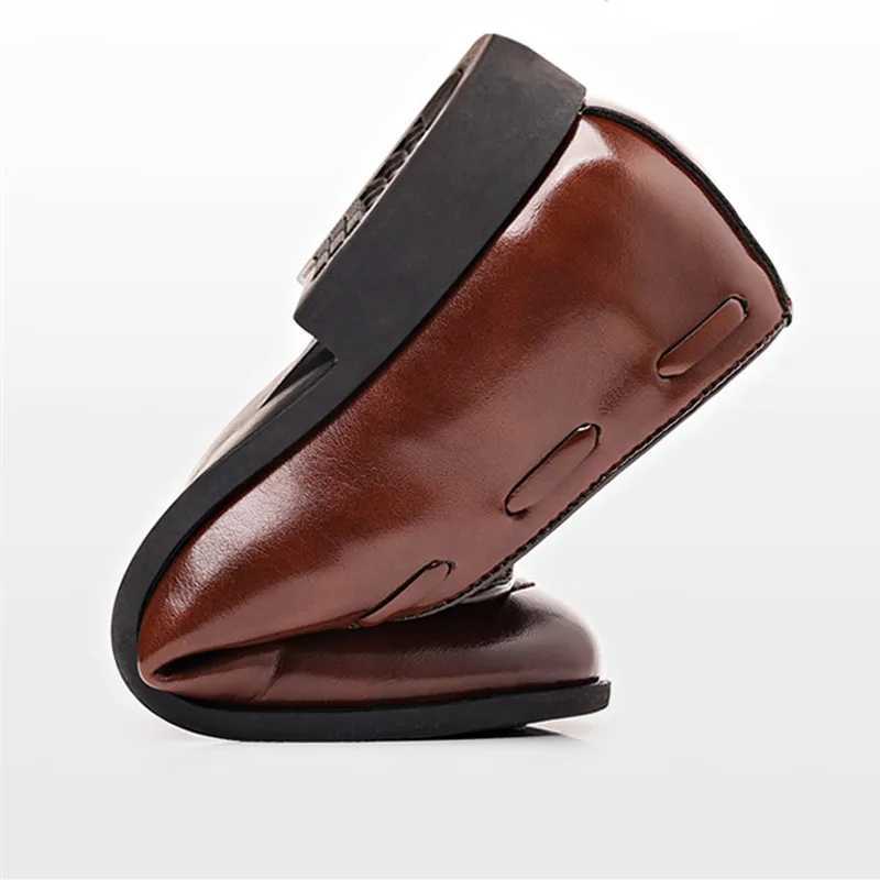 Mens dress slippers casual business Fi leather low boots British style classic fashion mens tasselXJ250319