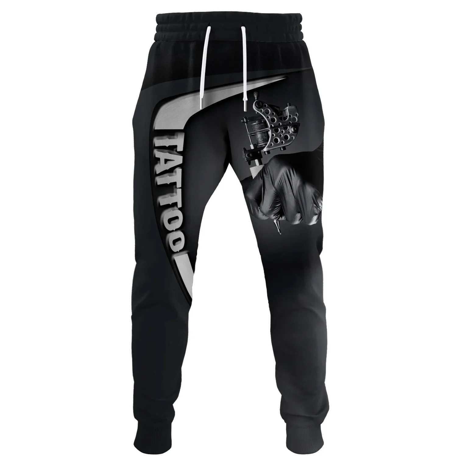 Tattoo Artist Personalized Name 3D All Over Printed Men Sweatpants Autumn Fashion Unisex Casual Tattoo Joggers Pants MP05 X250319