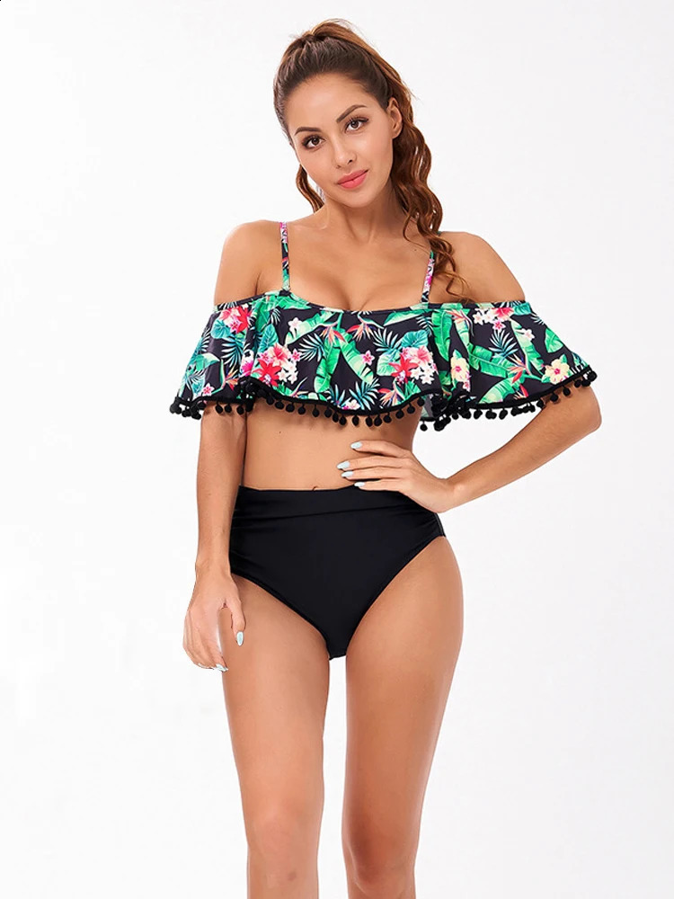 Family Matching Mom and Girl Swimsuits 2 Pieces Bikini Beachwear Swimwear Family Look Mother And Daughter Bikini Swimsuits 250319