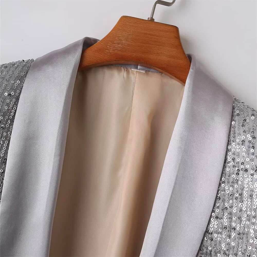 Spring New Product Women's Fashion And Casual Versatile Sequin Decorative Suit Coat suits women