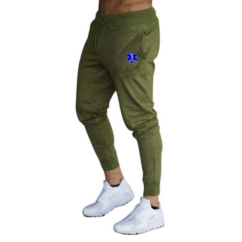 2024 EMT Emergency Ambulance Print Mens Autumn And Winter Casual Trousers Fitness Workout Running Fashion Comfortable Sweatpants X250319
