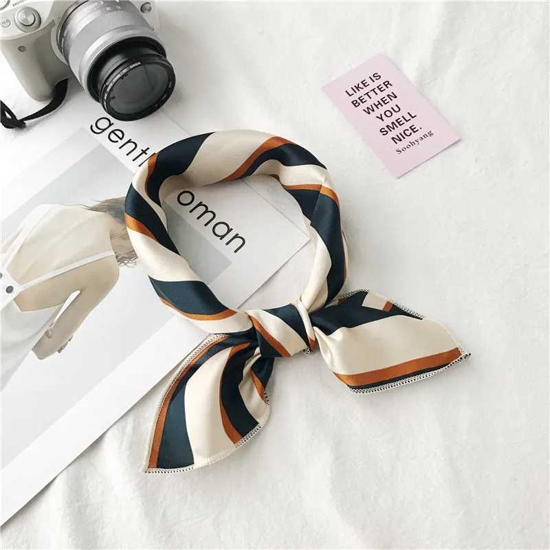 Hair scarf tie print luxury satin small/square/silk/neck/ring/scarf winter scarf X250319