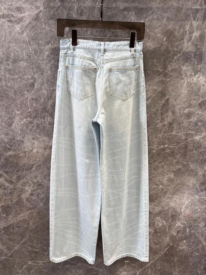 Women's Jeans 25 Spring/Summer Product Chain Printed Wide Leg