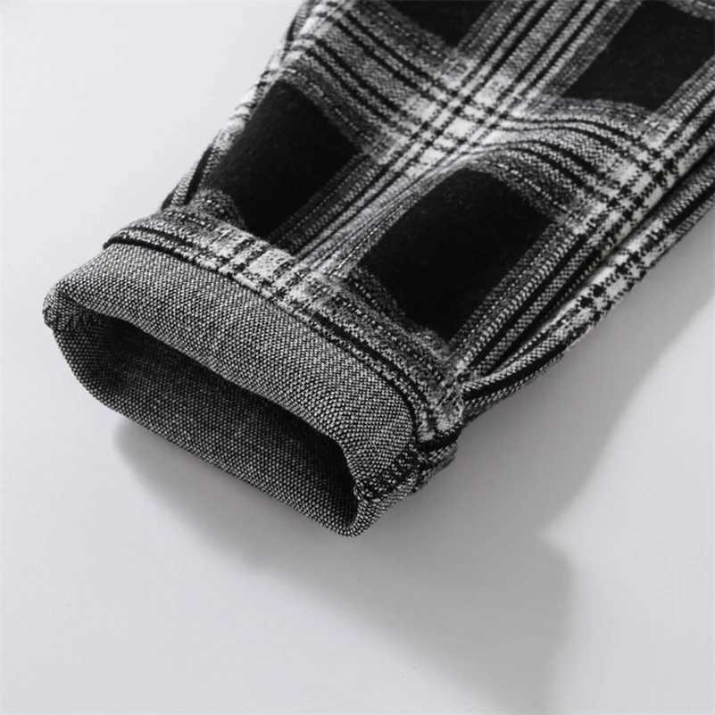 2024 Spring and Autumn Boys Fashion Black and White Checkered Straight Leg Pants/Casual Pants 1-6 Years OldT250318