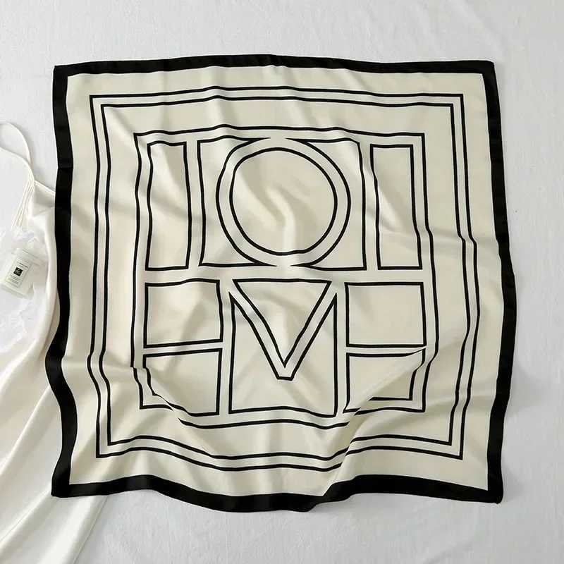 2024 Spring Summer New 70*70cm Sugar Scarf Wen Putdoor Neck Hair Band Small scarf Outdoor Soft Luxury Kerchief Hijab Lady X250319