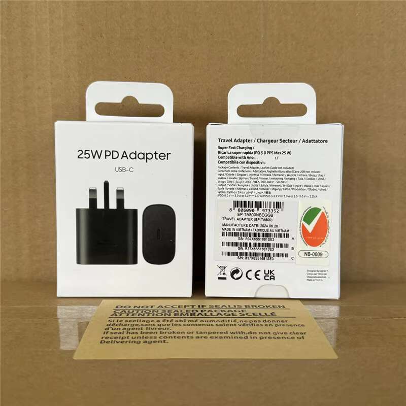 Fast Charging C Adapter EU UK US Plug Block 25w Pd Adaptor EPTA800 USB Charger for Samsung Galaxy S25 S24 S23 Ultra