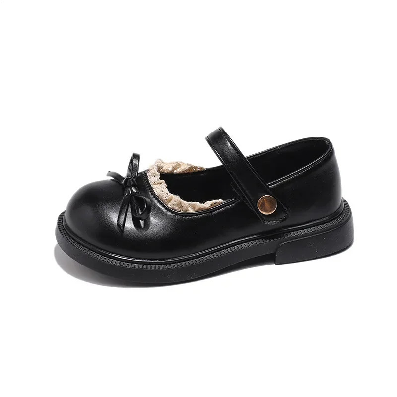 Jogerli Princess Shoes Baby Lace Ruffles Appealing Girls Student School Mary Janes Child Loafer Flats 250319