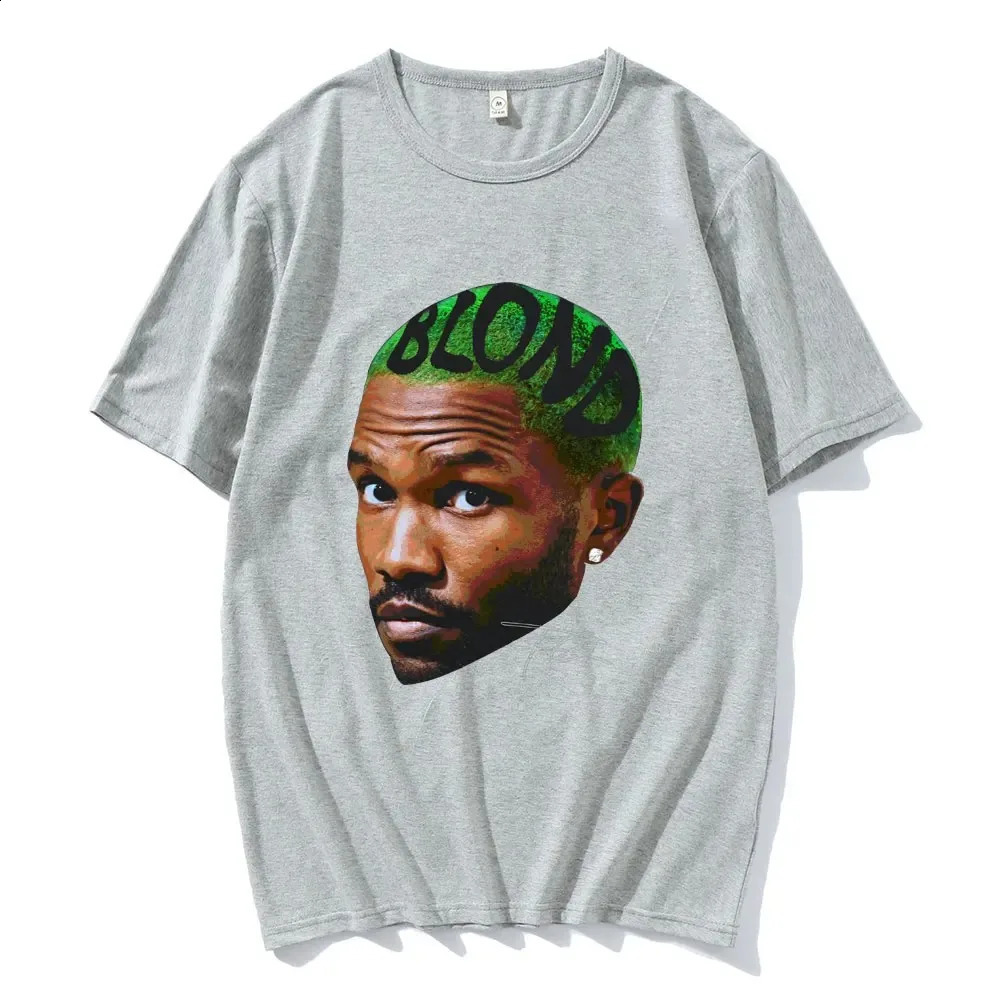 Frank Vintage Graphic T Shirt Blond Hip Hop Music Singer R B T-shirt Men Women Fashion Oversized Short Sleeve T-shirts 250313