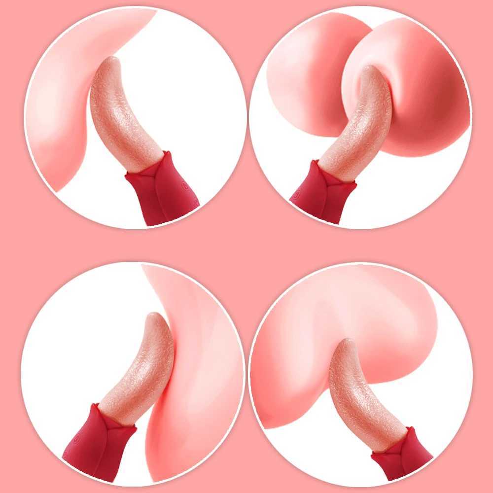 Powerful tongue licking vibrator adult sex toy female masturbation Nipple Vagina clitoral stimulator G-spot vibrator W250319