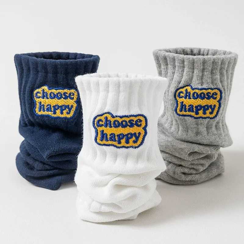 6/12 pairs of neutral letter socks fashionable printed sweatshirt absorbent breathable soft and comfortable suitable for couples casual socks X250319